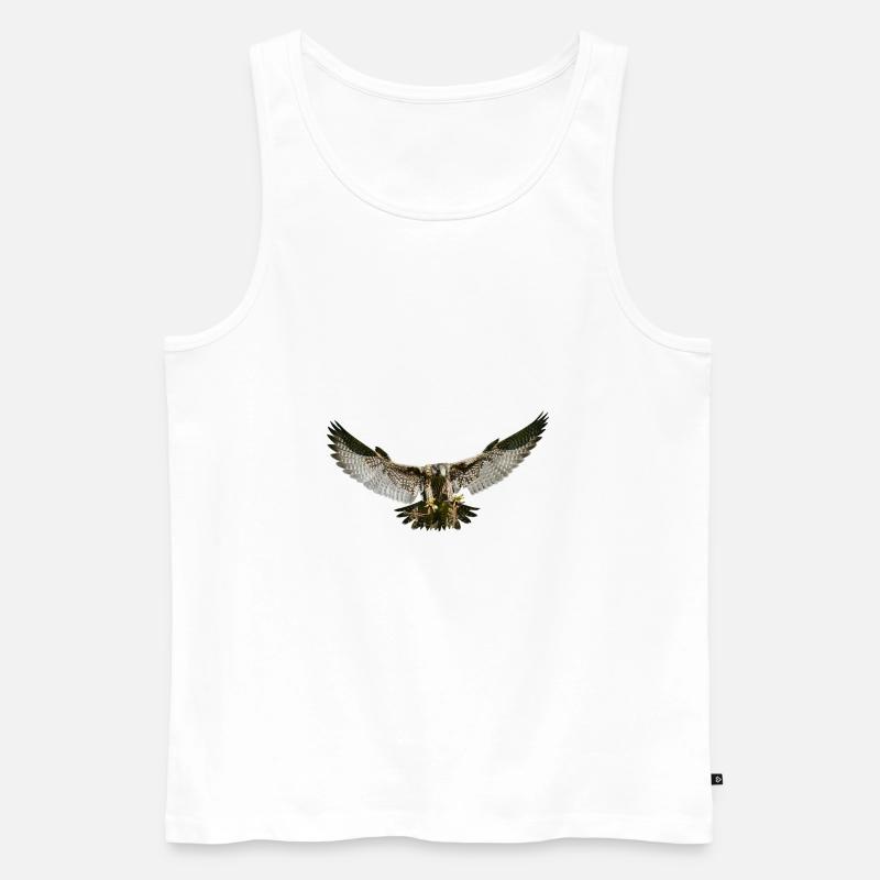 Adler - Männer Premium Bio Tank Top - Weiß