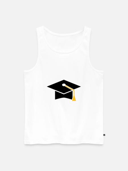 Doktorhut - Männer Premium Bio Tank Top - Weiß