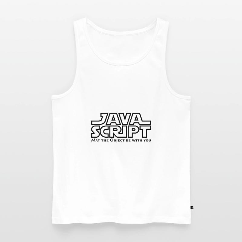 JavaScript - May the Objet be with you Men's Premium Organic Tank Top