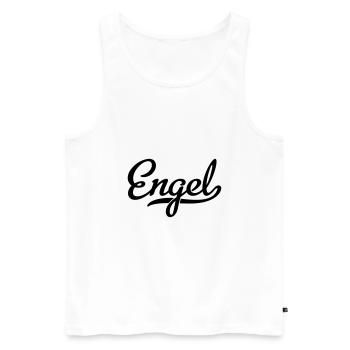 ENGEL - Männer Premium Bio Tank Top - Weiß - Vorne - AI Model Male 178 light (178cm)