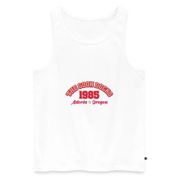 Die Goon Docks - Männer Premium Bio Tank Top - Weiß - Vorne - AI Model Male 178 light (178cm)