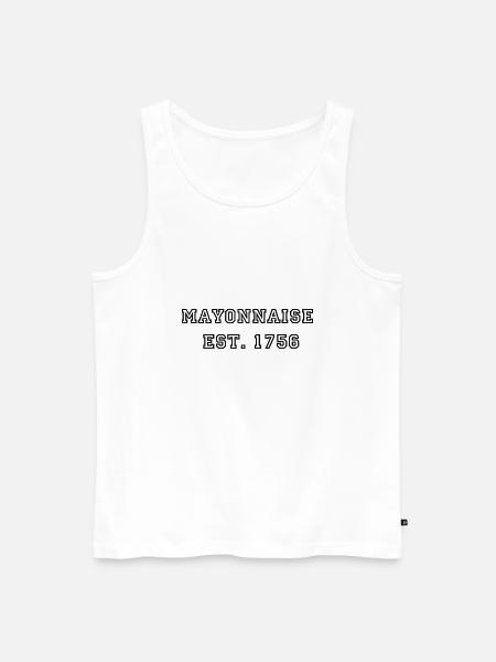 Mayonnaise - Männer Premium Bio Tank Top - Weiß
