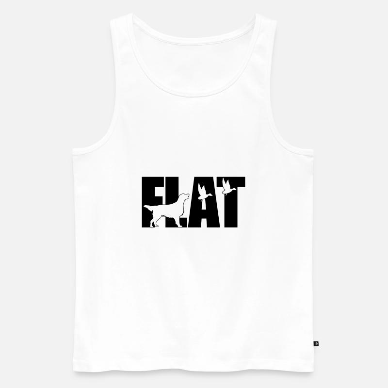 Flattie is happy - Männer Premium Bio Tank Top - Weiß