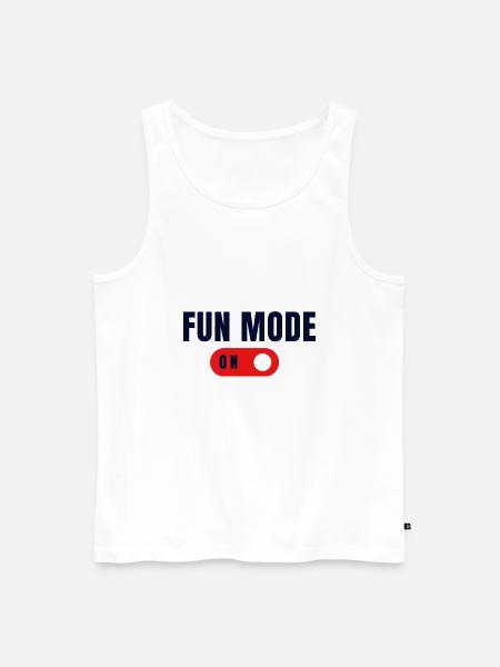 Fun Mode On - Débardeur bio Premium Homme - blanc