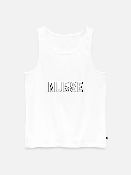 Krankenschwester - Männer Premium Bio Tank Top - Weiß