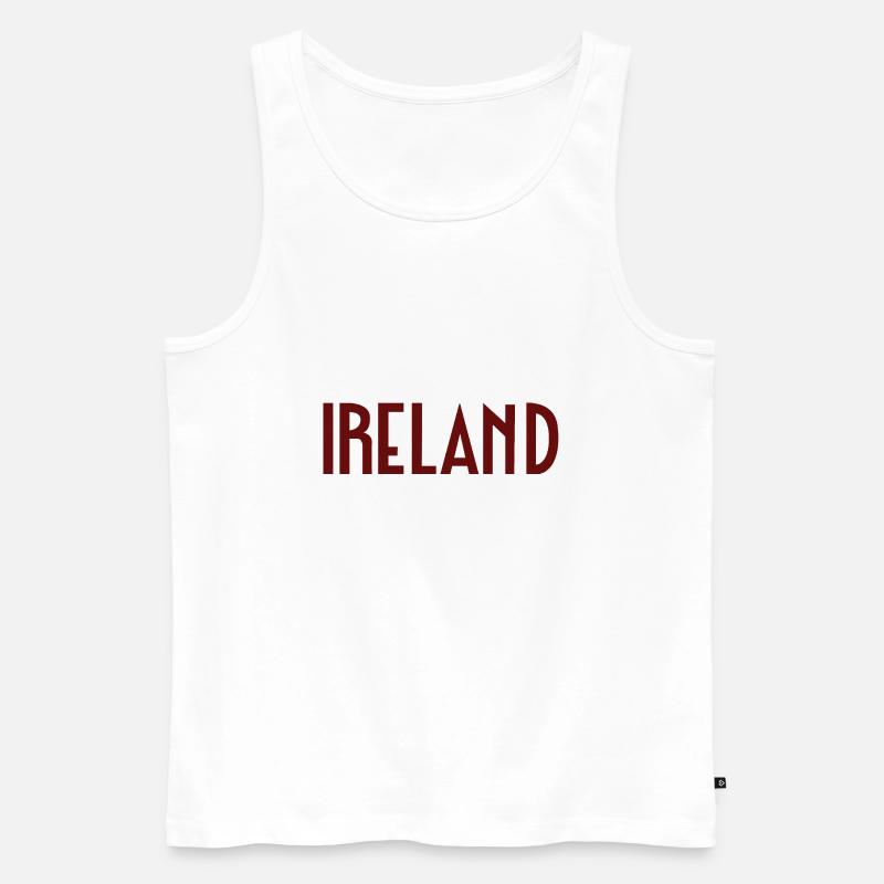 Irland - Männer Premium Bio Tank Top - Weiß