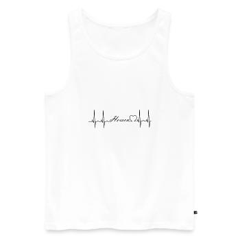 Hessen - Männer Premium Bio Tank Top - Weiß - Vorne - Michal (187cm)