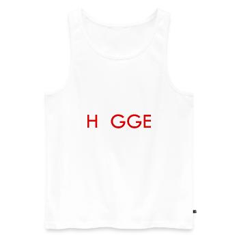 denmark hygge - Männer Premium Bio Tank Top - Weiß - Vorne - Michal (187cm)