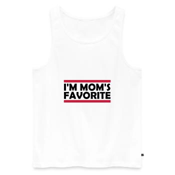 Je suis maman s - Débardeur bio Premium Homme - blanc - Devant - Michal (187cm)