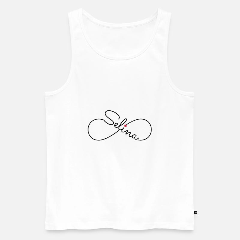 Selina Name Vorname - Männer Premium Bio Tank Top - Weiß