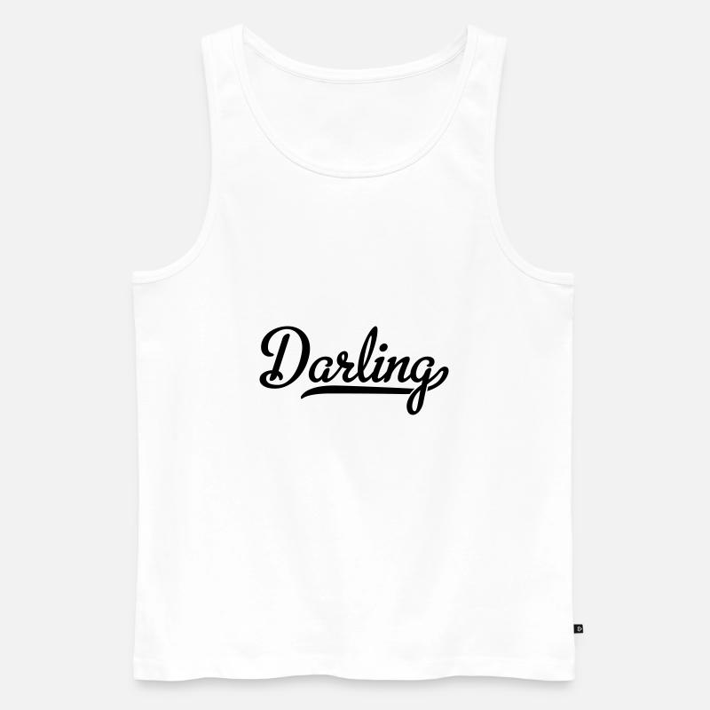 Darling - Männer Premium Bio Tank Top - Weiß