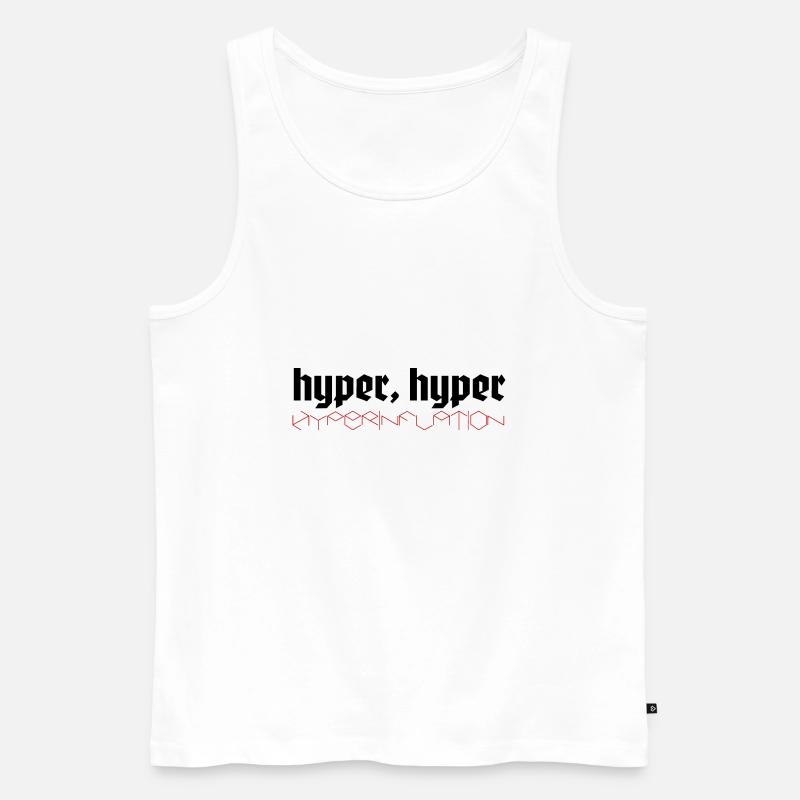 hyper hyper hyperinflation - Men's Premium Organic Tank Top - white