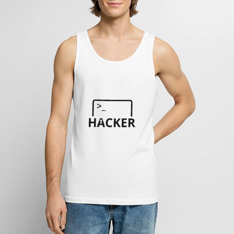 Hacker programmeur informatique Débardeur bio Premium Homme