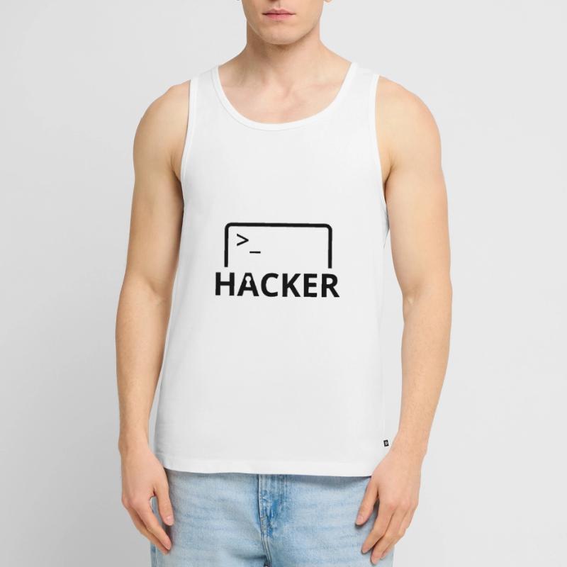Hacker Informatiker Computer Programmierer Männer Premium Bio Tank Top