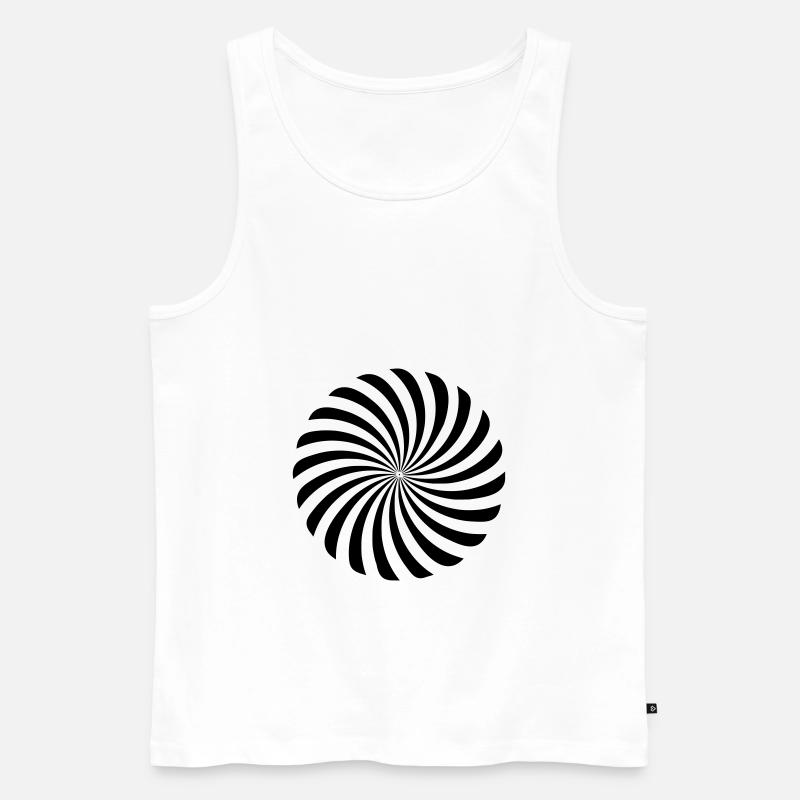 spirale - Männer Premium Bio Tank Top - Weiß