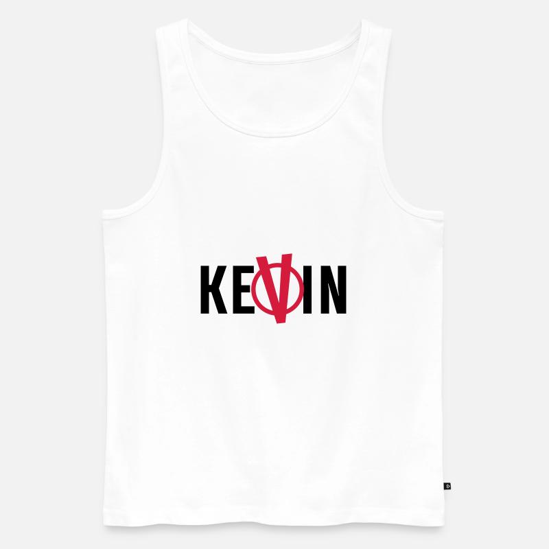 V wie KeVin - Männer Premium Bio Tank Top - Weiß