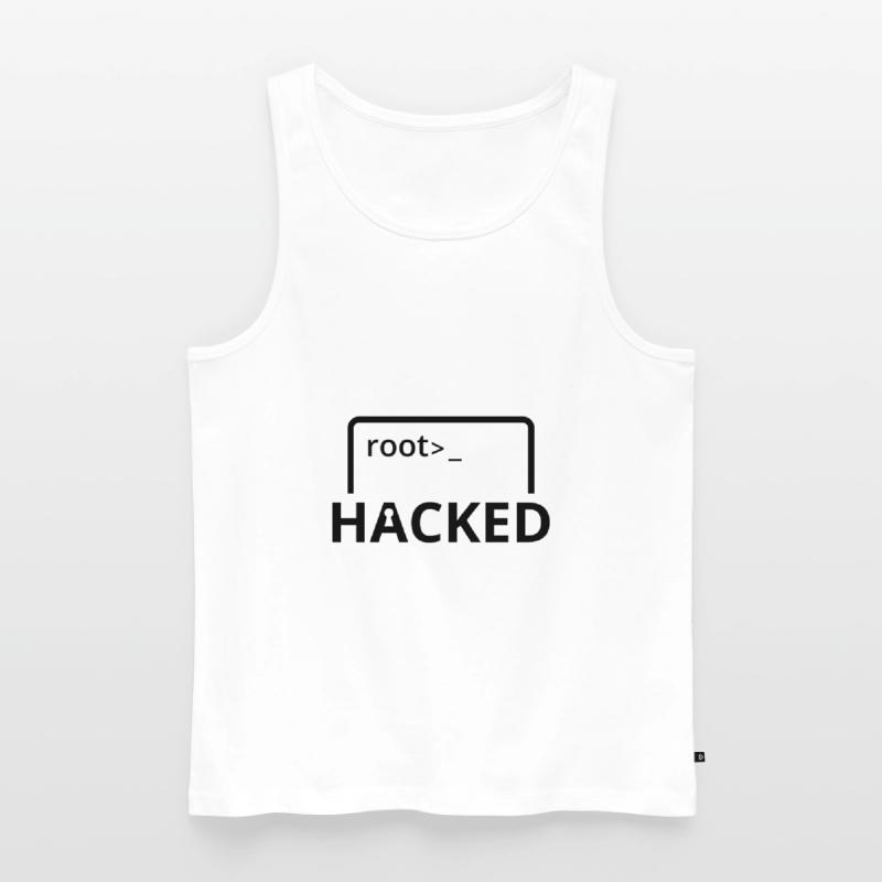 Hacked Hacker programmeur informatique Débardeur bio Premium Homme