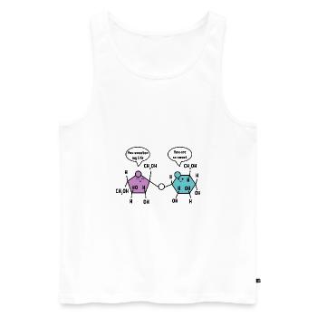 You are so sweet chemistry chemist science - Men's Premium Organic Tank Top - white - Front - Michal (187cm)