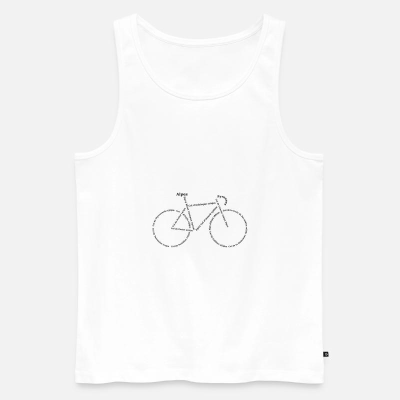 Anstiege Frankreich - Männer Premium Bio Tank Top - Weiß