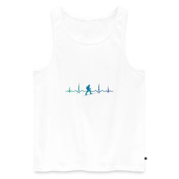 Ski Herren Skiing Tour Damen Ski Tour Ski Touring - Männer Premium Bio Tank Top - Weiß - Vorne - AI Model Male 178 light (178cm)