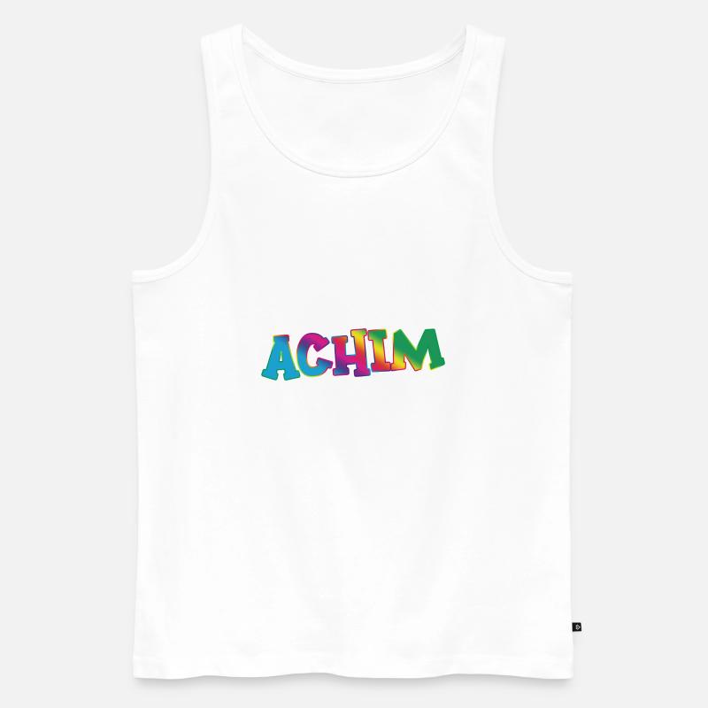 Achim - Männer Premium Bio Tank Top - Weiß