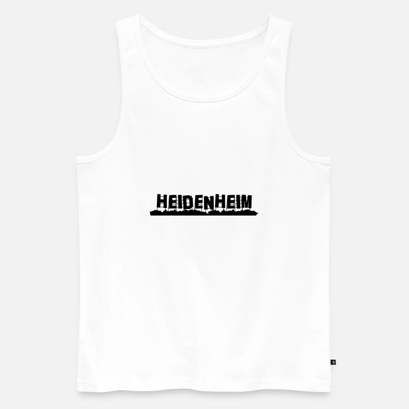 Heidenheim - Männer Premium Bio Tank Top - Weiß