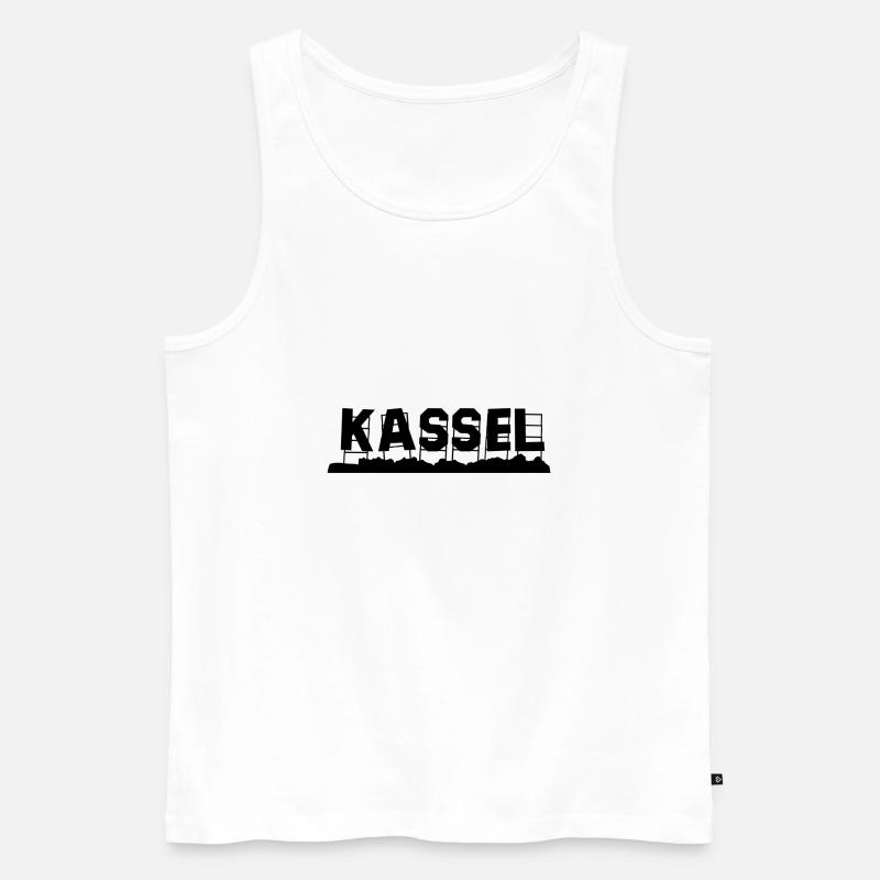 Kassel - Männer Premium Bio Tank Top - Weiß