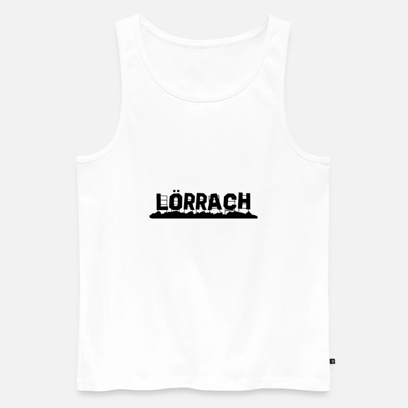 Lörrach - Männer Premium Bio Tank Top - Weiß