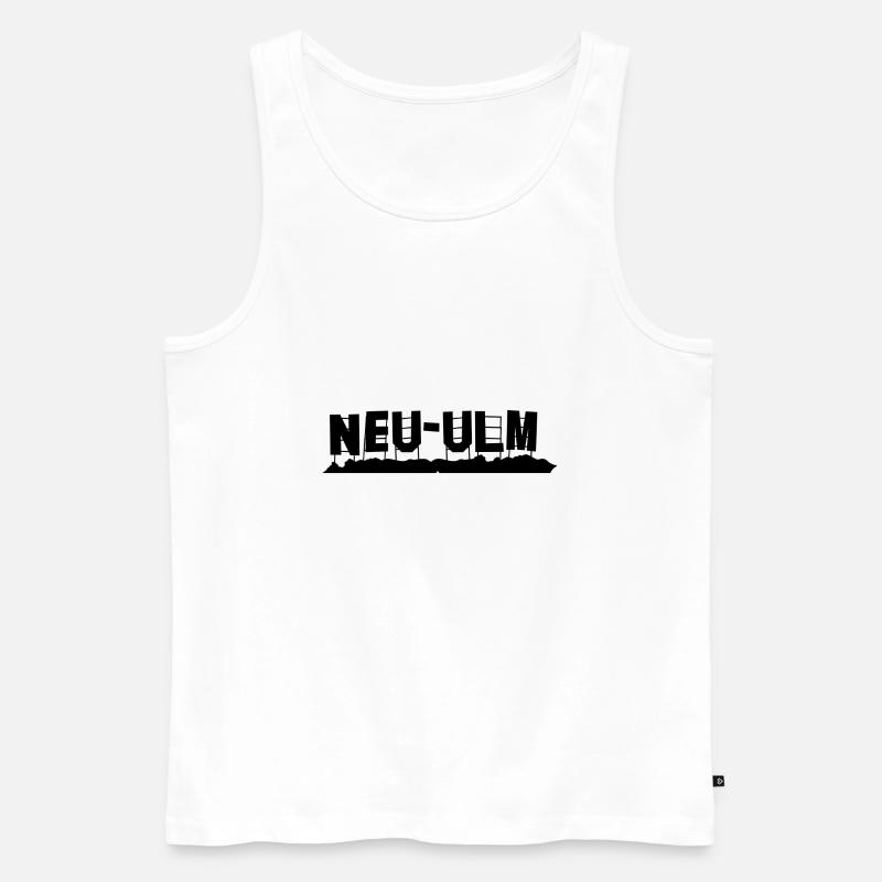 Neu Ulm - Männer Premium Bio Tank Top - Weiß