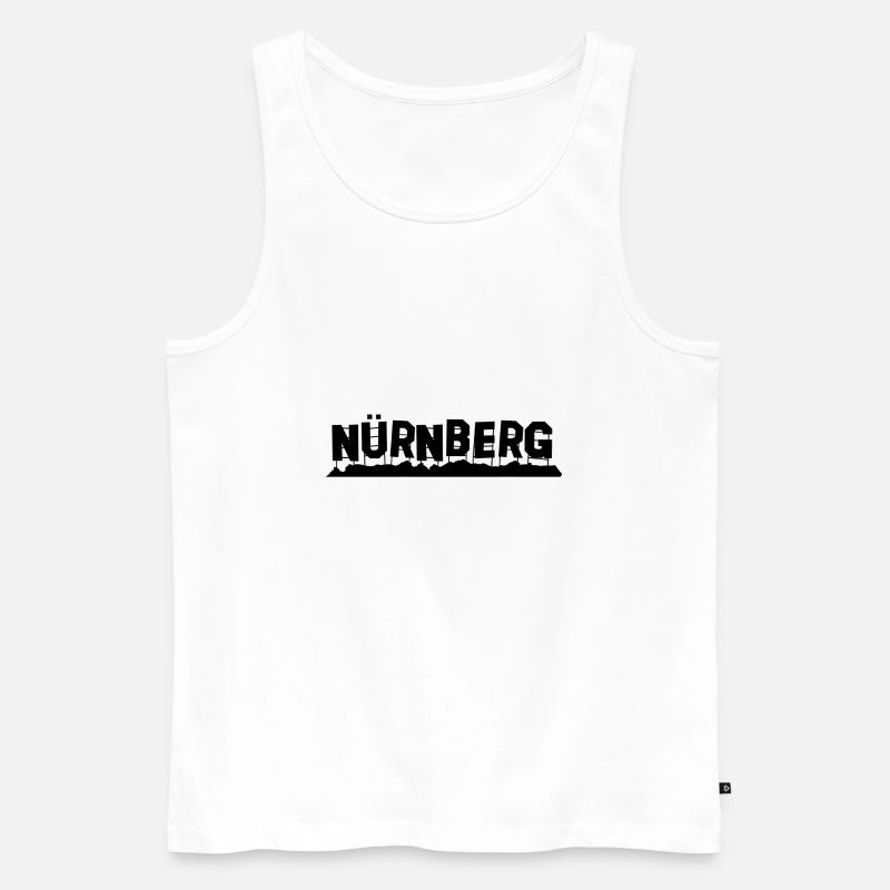 Nürnberg - Männer Premium Bio Tank Top - Weiß