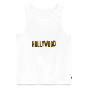 Beau cadeau de chemise hollywoodienne - Débardeur bio Premium Homme - blanc - Devant - Michal (187cm)