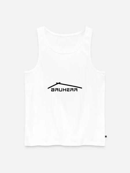 Bauherr- für Häuslebauer - Männer Premium Bio Tank Top - Weiß