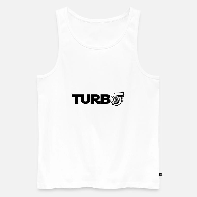 Turbolader - Tuning - Männer Premium Bio Tank Top - Weiß