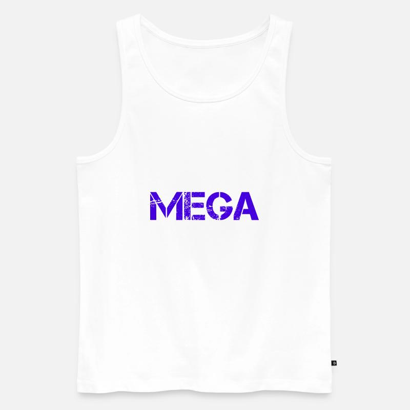 Mega design - Männer Premium Bio Tank Top - Weiß