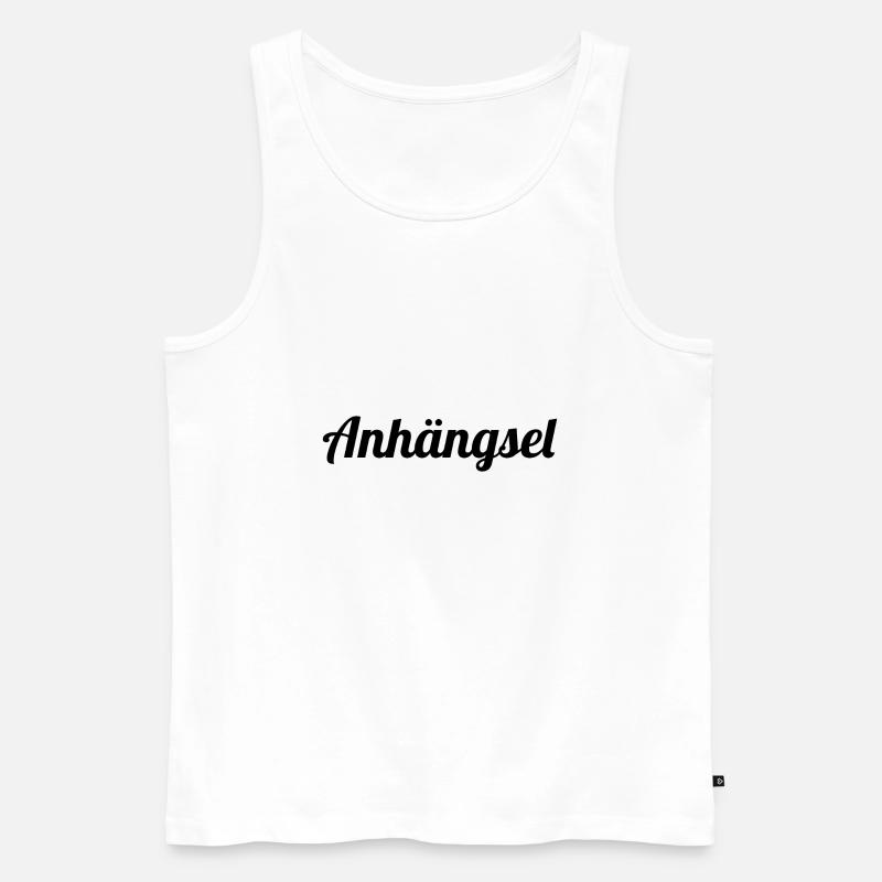 Anhängsel - Männer Premium Bio Tank Top - Weiß