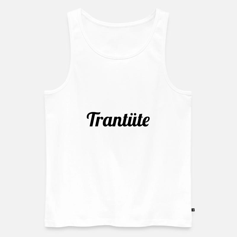 Trantüte - Männer Premium Bio Tank Top - Weiß