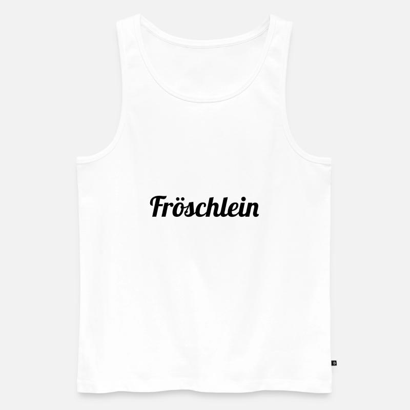 Fröschlein - Männer Premium Bio Tank Top - Weiß