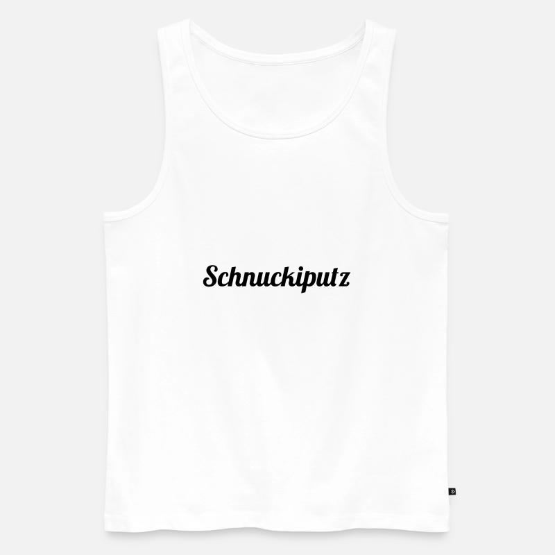 Schnuckiputz - Männer Premium Bio Tank Top - Weiß