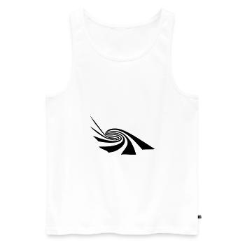 Vector Spirale - Männer Premium Bio Tank Top - Weiß - Vorne - AI Model Male 178 light (178cm)