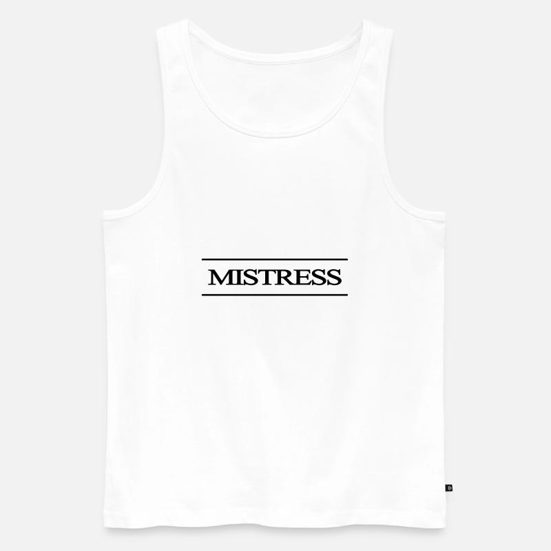 Herrin oder BDSM-Domina - Männer Premium Bio Tank Top - Weiß