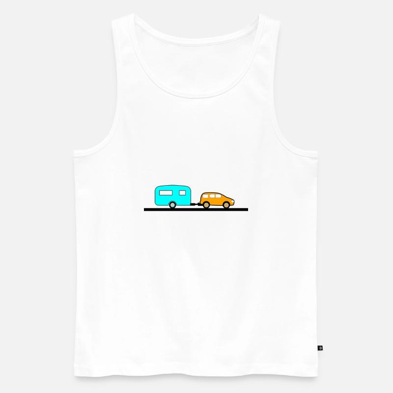 Auto - Männer Premium Bio Tank Top - Weiß