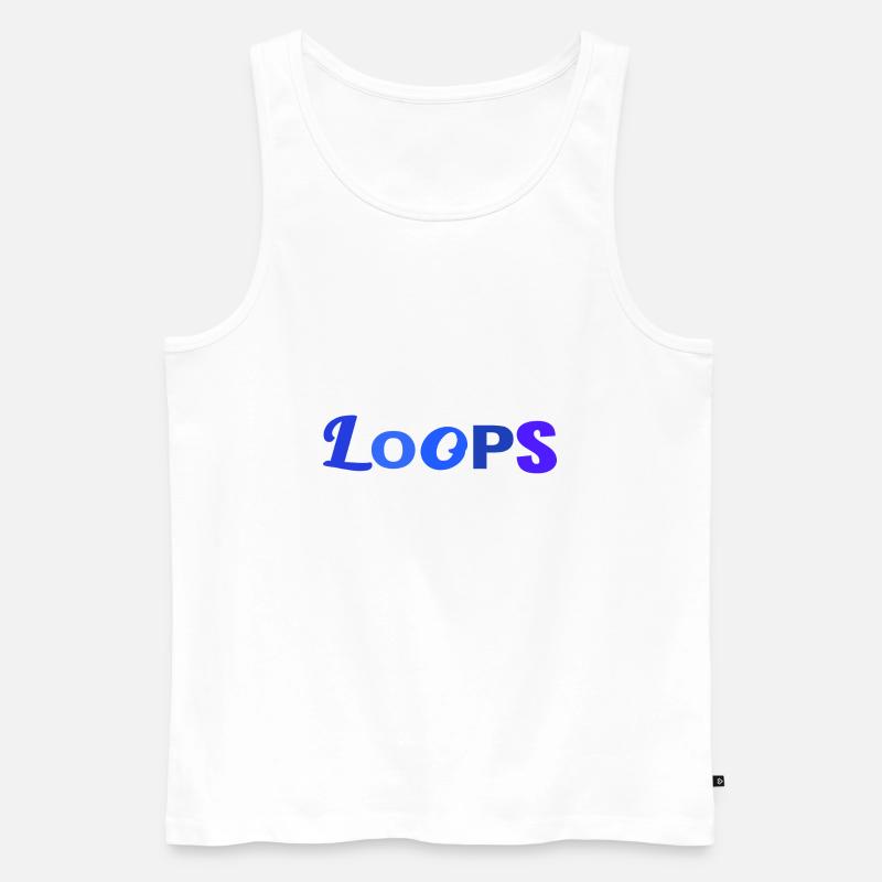 loops - Männer Premium Bio Tank Top - Weiß