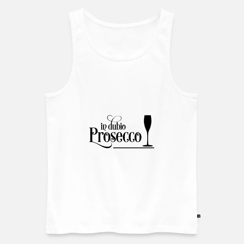 Prosecco - Männer Premium Bio Tank Top - Weiß