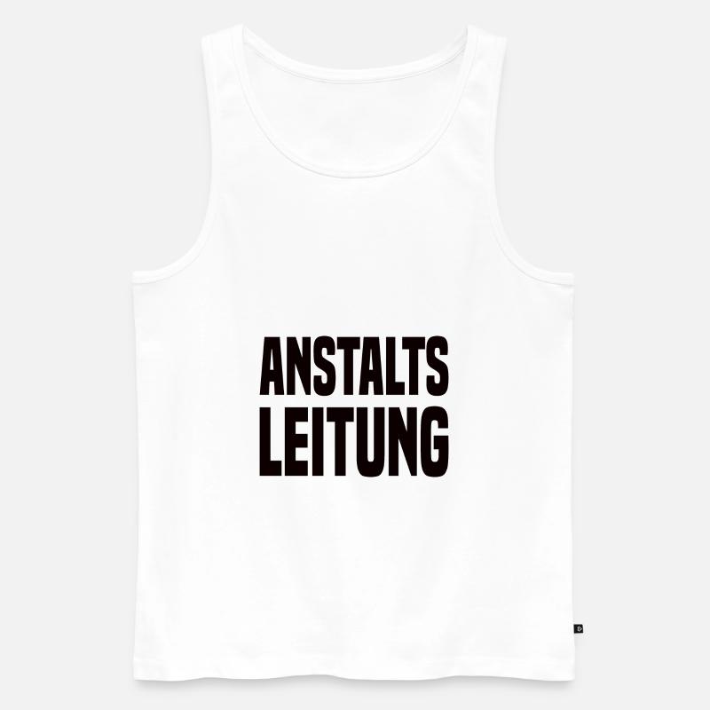 Anstalts Leitung - Männer Premium Bio Tank Top - Weiß