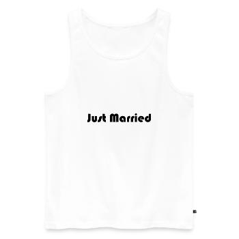 SAINT VALENTINE. bachelorette party. I LOVE YOU. I LOVE YOU. LOVE - Men's Premium Organic Tank Top - white - Front - Michal (187cm)