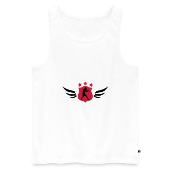 Boxen - Boxer - Männer Premium Bio Tank Top - Weiß - Vorne - AI Model Male 178 light (178cm)