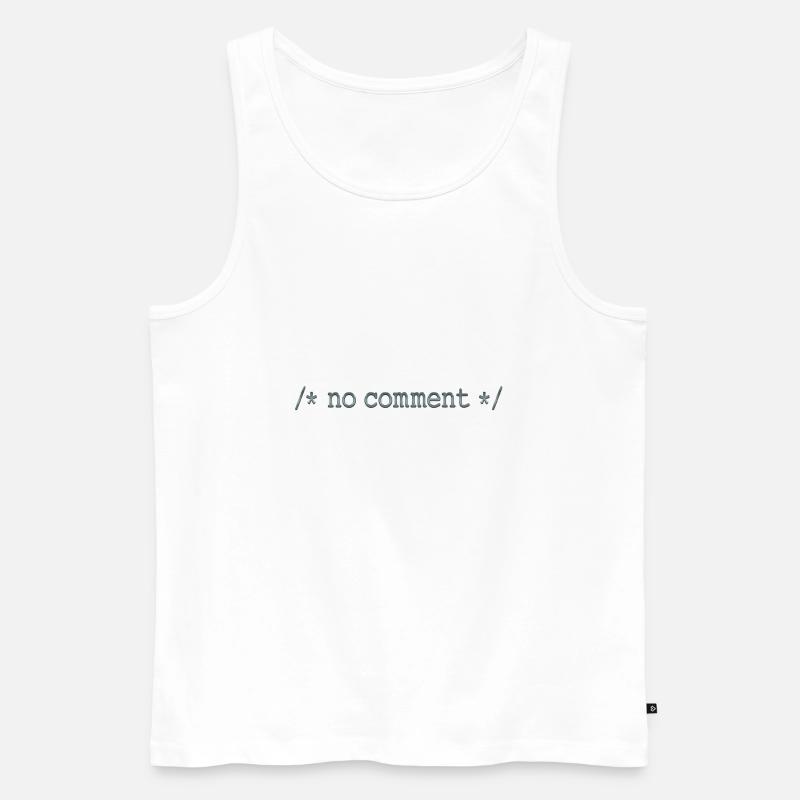 Hacking hackers hacker computer cybersecurity - Men's Premium Organic Tank Top - white