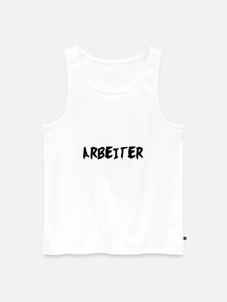 Arbeiter - Männer Premium Bio Tank Top - Weiß