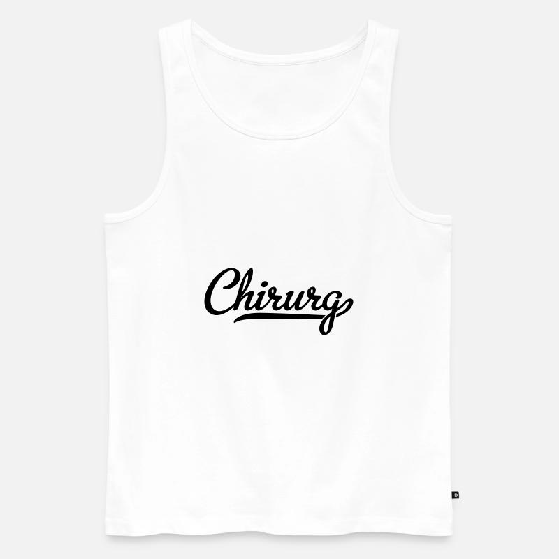 Chirurg - Männer Premium Bio Tank Top - Weiß