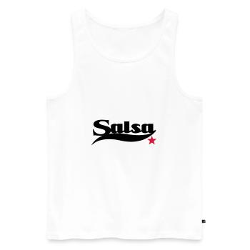 Salsa - Salsa Dance Shirt - Débardeur bio Premium Homme - blanc - Devant - AI Model Male 178 light (178cm)